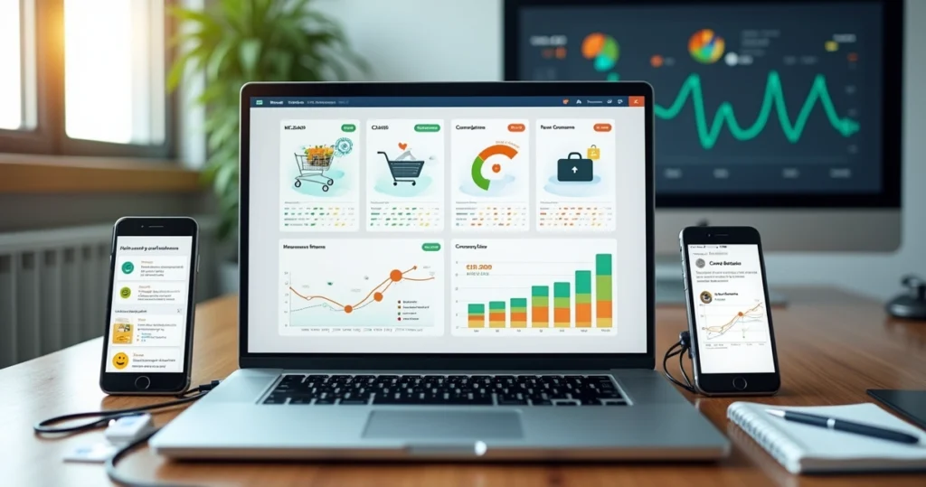 Painel com pesquisas de satisfação personalizadas para diferentes segmentos